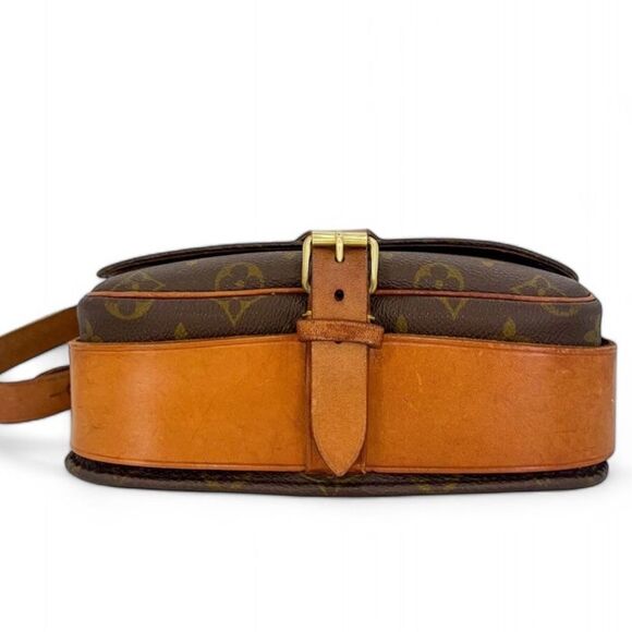 Authentic Vintage LOUIS VUITTON Monogram Cartouchiere MM Brown Printed H… - Picture 6 of 16